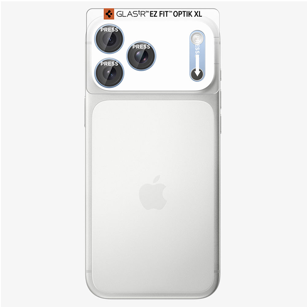 Film de protection pour caméra arrière Spigen GlastR EZ FIT Optik Pro XL pour Apple iPhone 18 Pro, Verre trempé, Bleu AGL12037