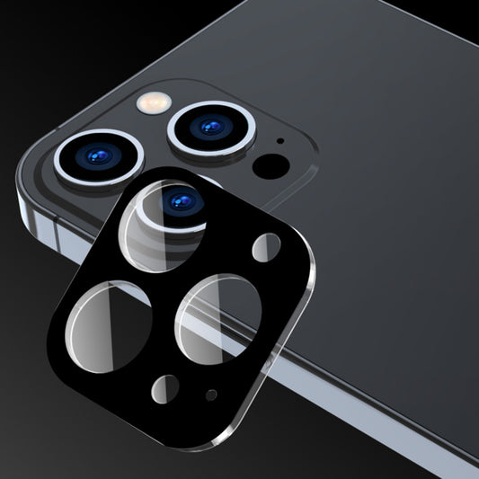 Film de protection pour caméra arrière Techsuit pour Apple iPhone 15 Pro Max / 15 Pro, Verre trempé, Noir