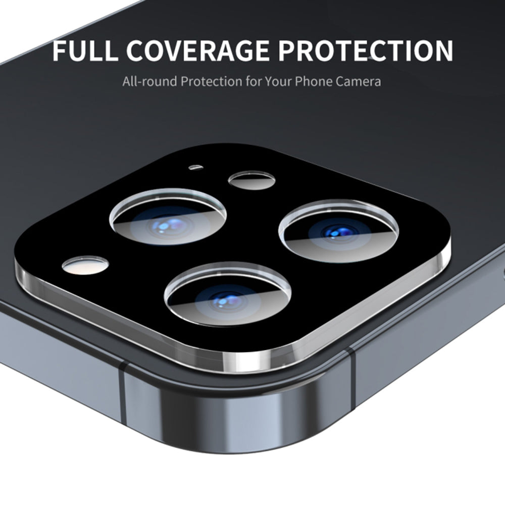 Film de protection pour caméra arrière Techsuit pour Apple iPhone 17 Pro Max, Verre Trempé, Noir