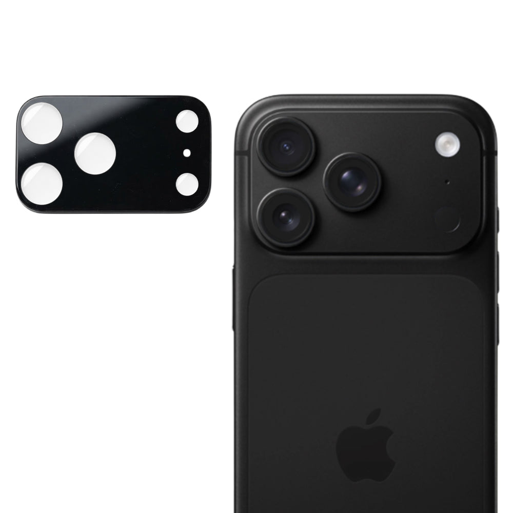 Film de protection pour caméra arrière Techsuit pour Apple iPhone 18 Pro Max, verre trempé, noir