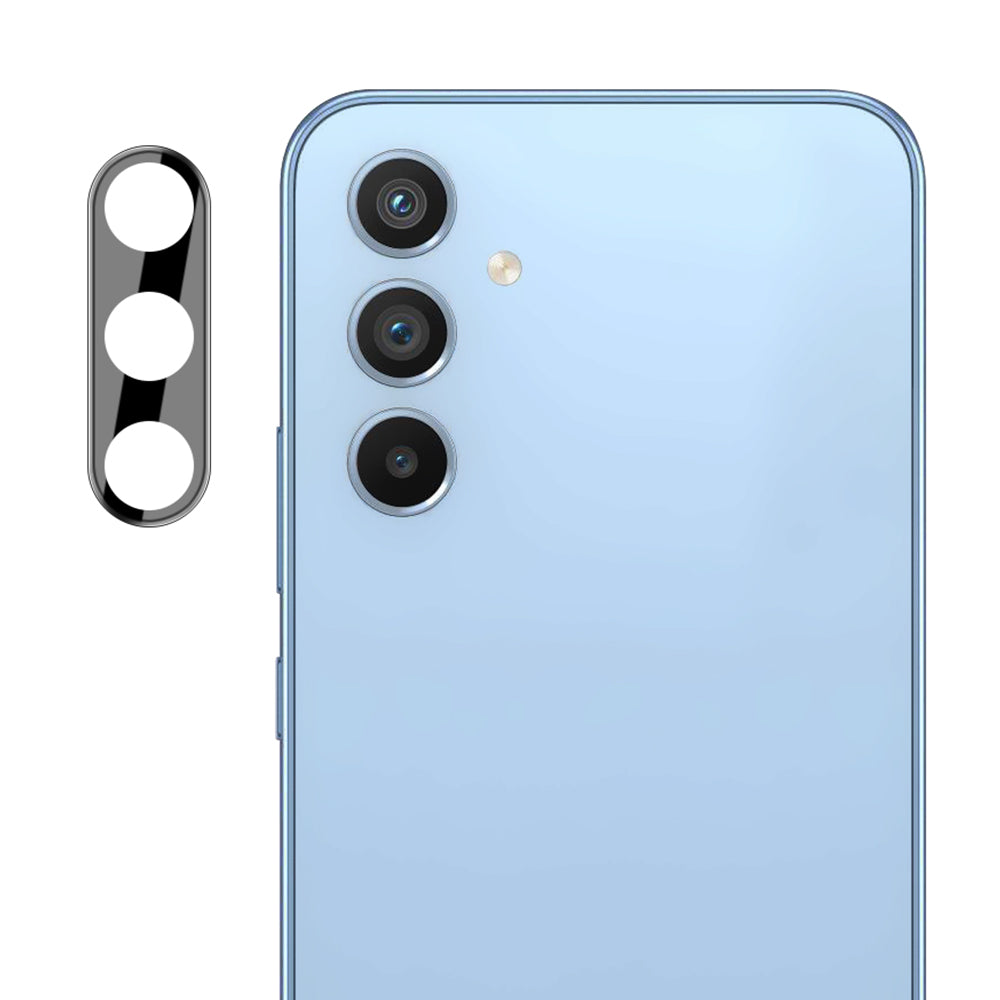 Film de protection pour caméra arrière Techsuit pour Samsung Galaxy A34 A346, Verre Trempé, Noir