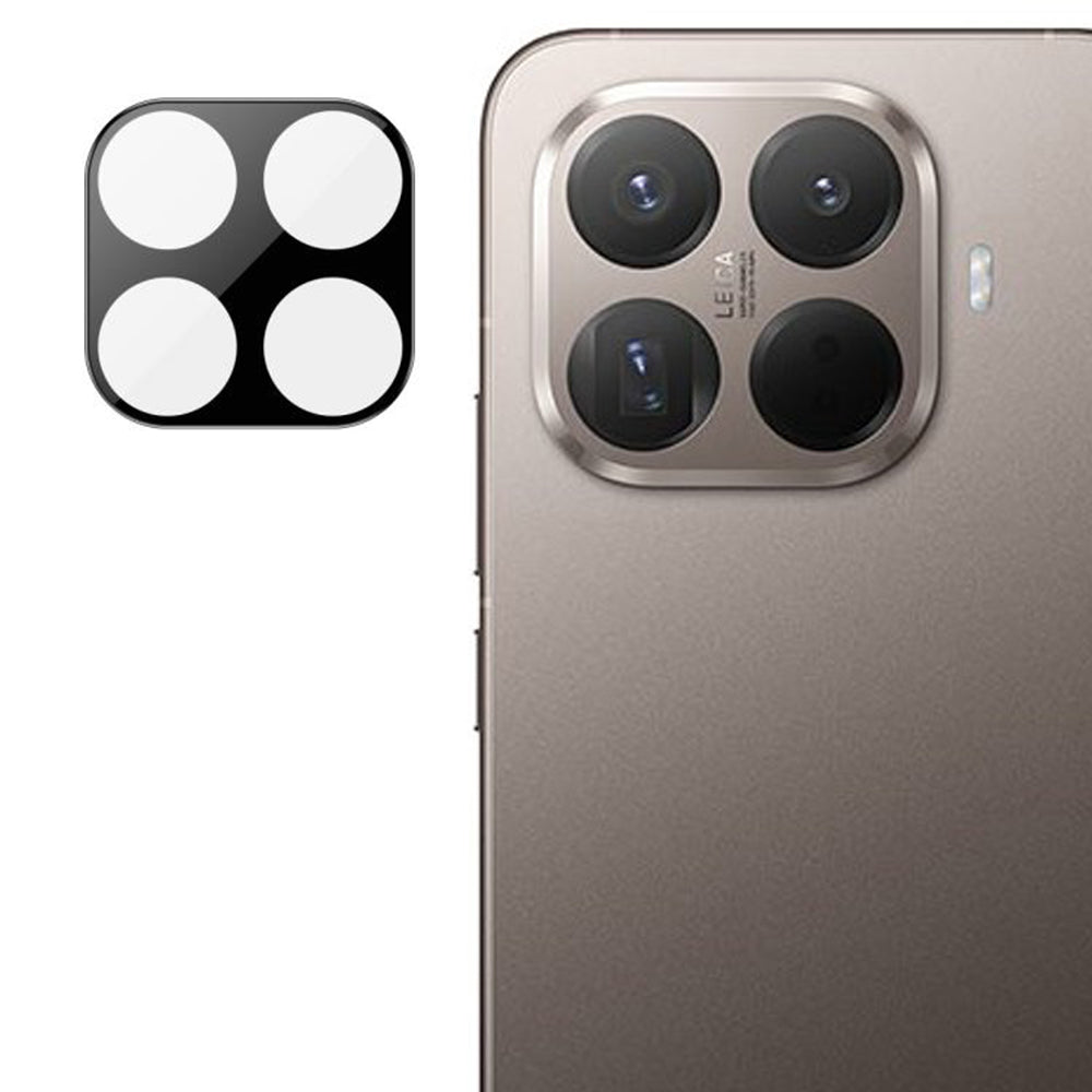 Film de protection pour caméra arrière Techsuit pour Xiaomi 15T Pro, verre trempé, noir