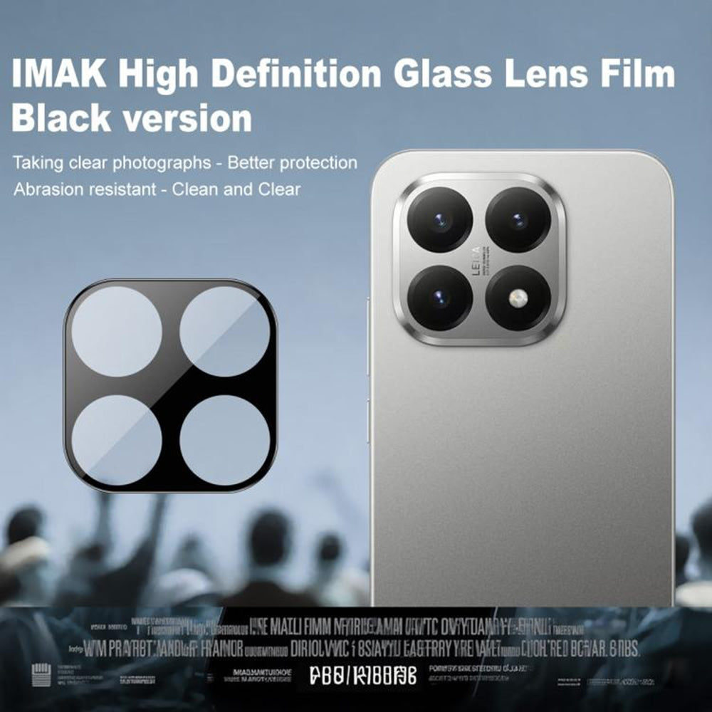 Film de protection pour caméra arrière Techsuit pour Xiaomi 15T Pro, verre trempé, noir