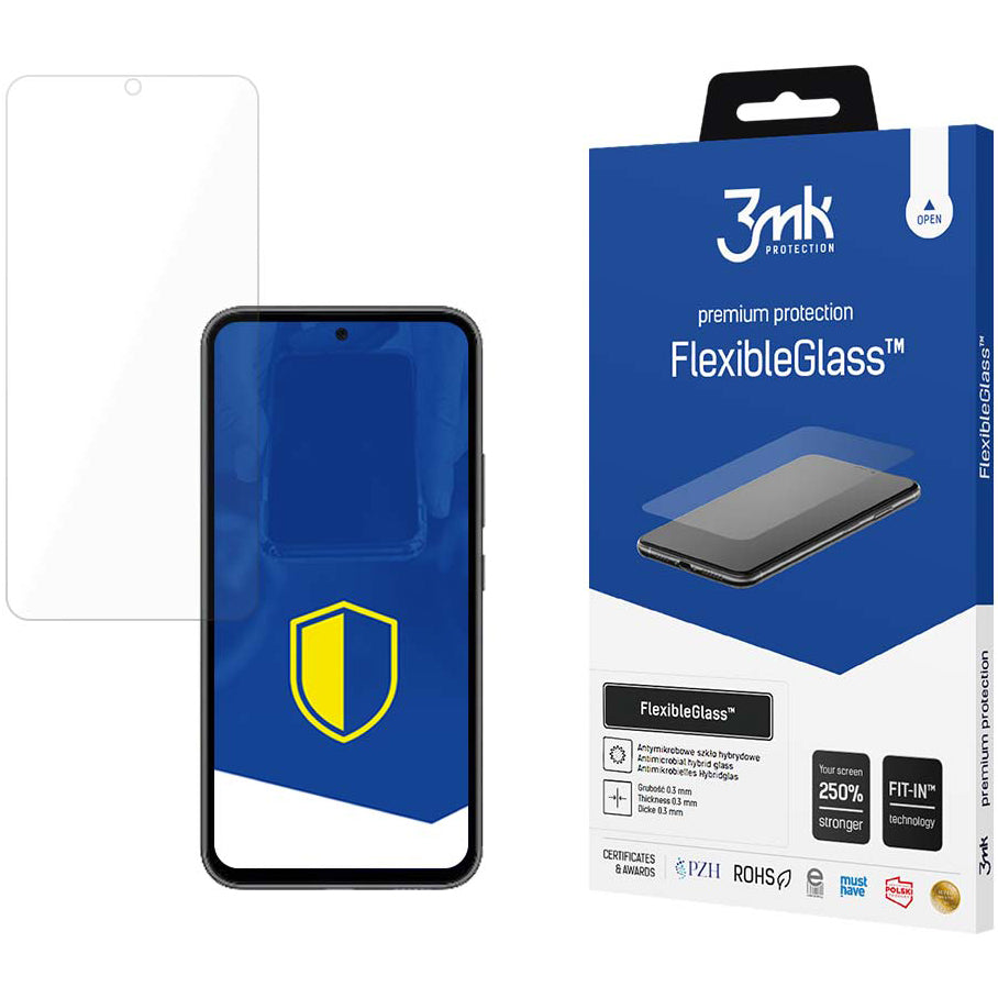 Film de protection d'écran 3MK FlexibleGlass pour Samsung Galaxy A54 A546, Verre Flexible, Full Glue