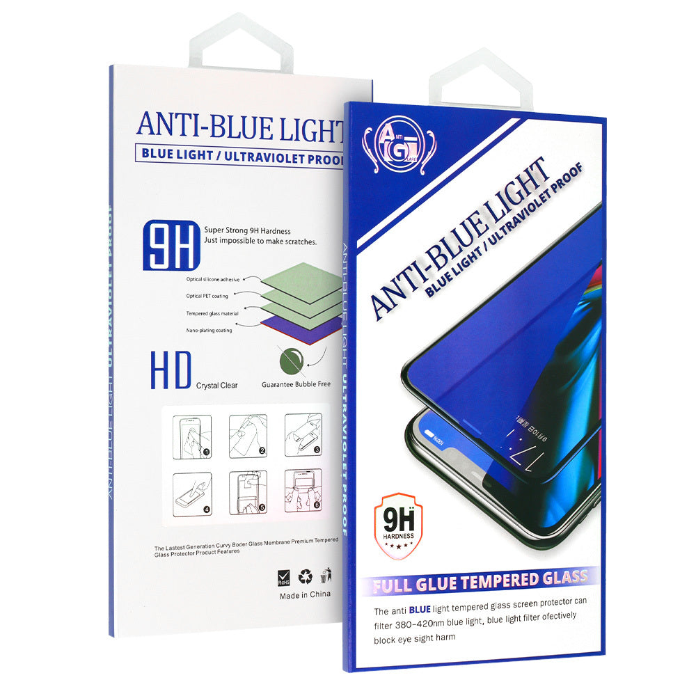 Film de protection Écran Anti Blue Light OEM pour Samsung Galaxy A14 A145 / A14 5G A146, Verre Trempé, Full Glue, Noir.