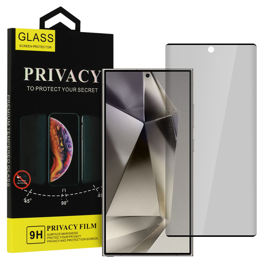 Protection d'écran OEM Privacy Glass pour Samsung Galaxy S24 Ultra S928, Protected Glass, Edge Glue