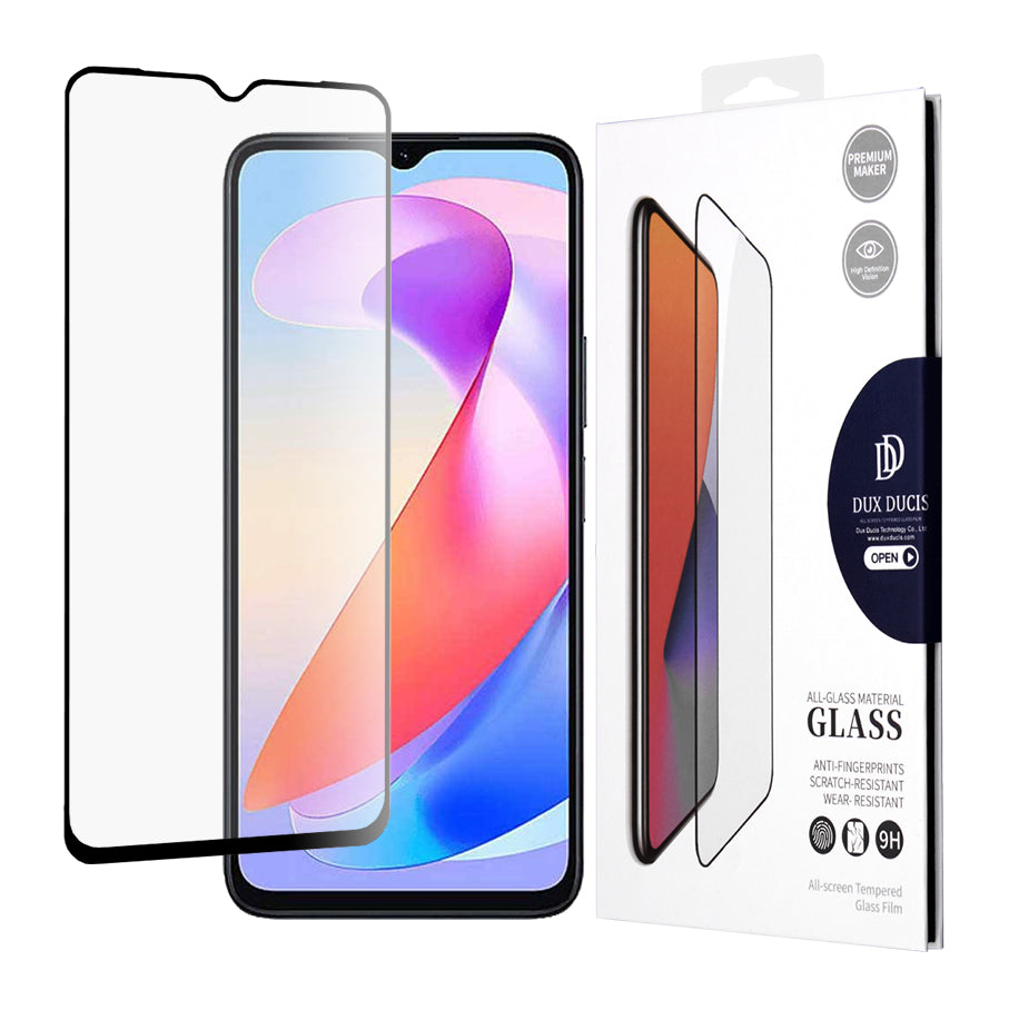 DUX DUCIS Protection d'écran pour Honor X6a, Glass Secured, Edge Glue, Noir