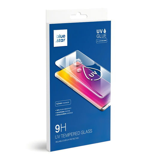 Blue Star Film de protection d'écran pour Samsung Galaxy Galaxy S23 Ultra S918, UV Glue, UV Protected Glass