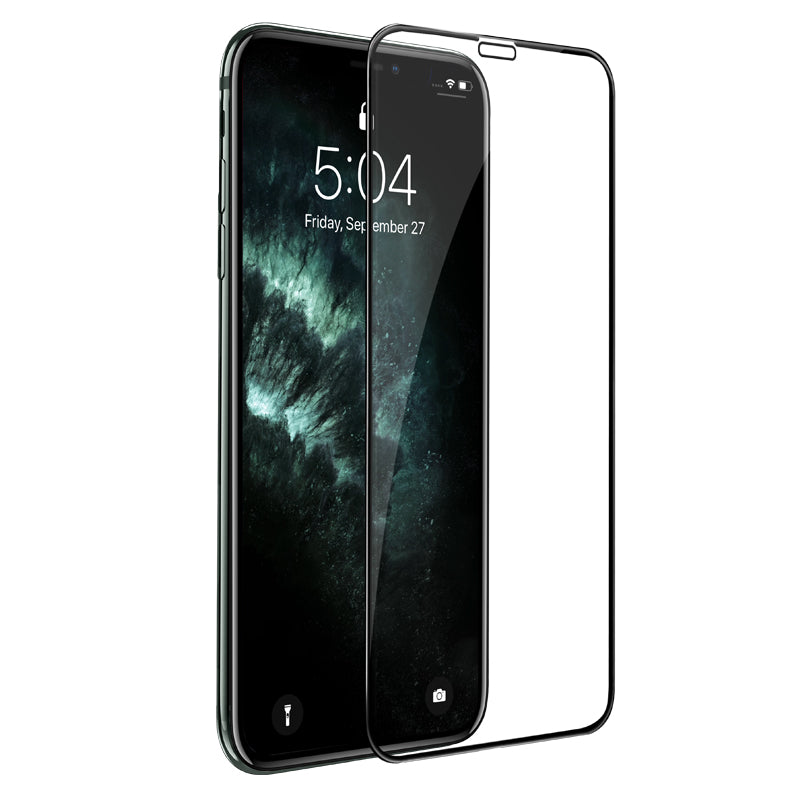 Film de protection écran HOCO G16 pour Apple iPhone XS / X, Verre Trempé, Full Glue, 5D, Noir.