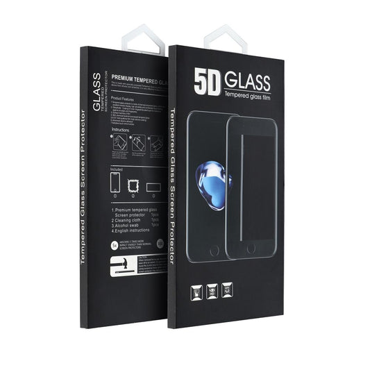 OEM Screen Protector for Apple iPhone 17 Pro Max, Tempered Glass, Full Glue, 5D, Black