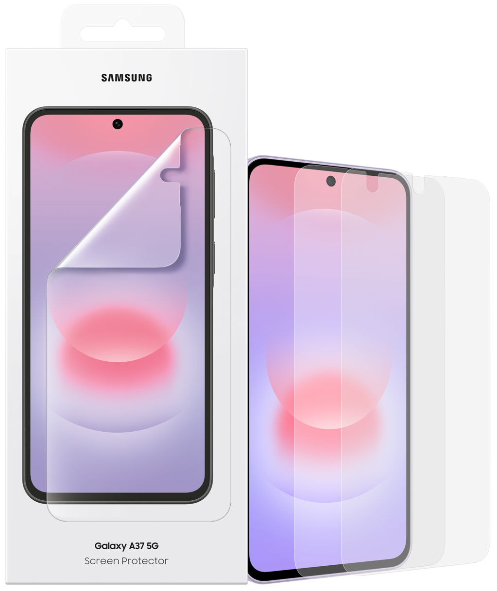 Film de protection écran Samsung pour Galaxy A37 5G, Plastique, Lot de 2 pièces EF-UA376CTEGWW