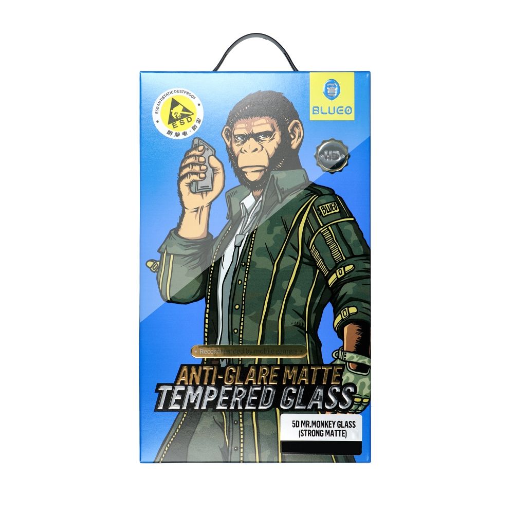 Film de protection Écran Privacy Blueo pour Apple iPhone 15 Pro Max, Verre Trempé, Full Glue, 5D