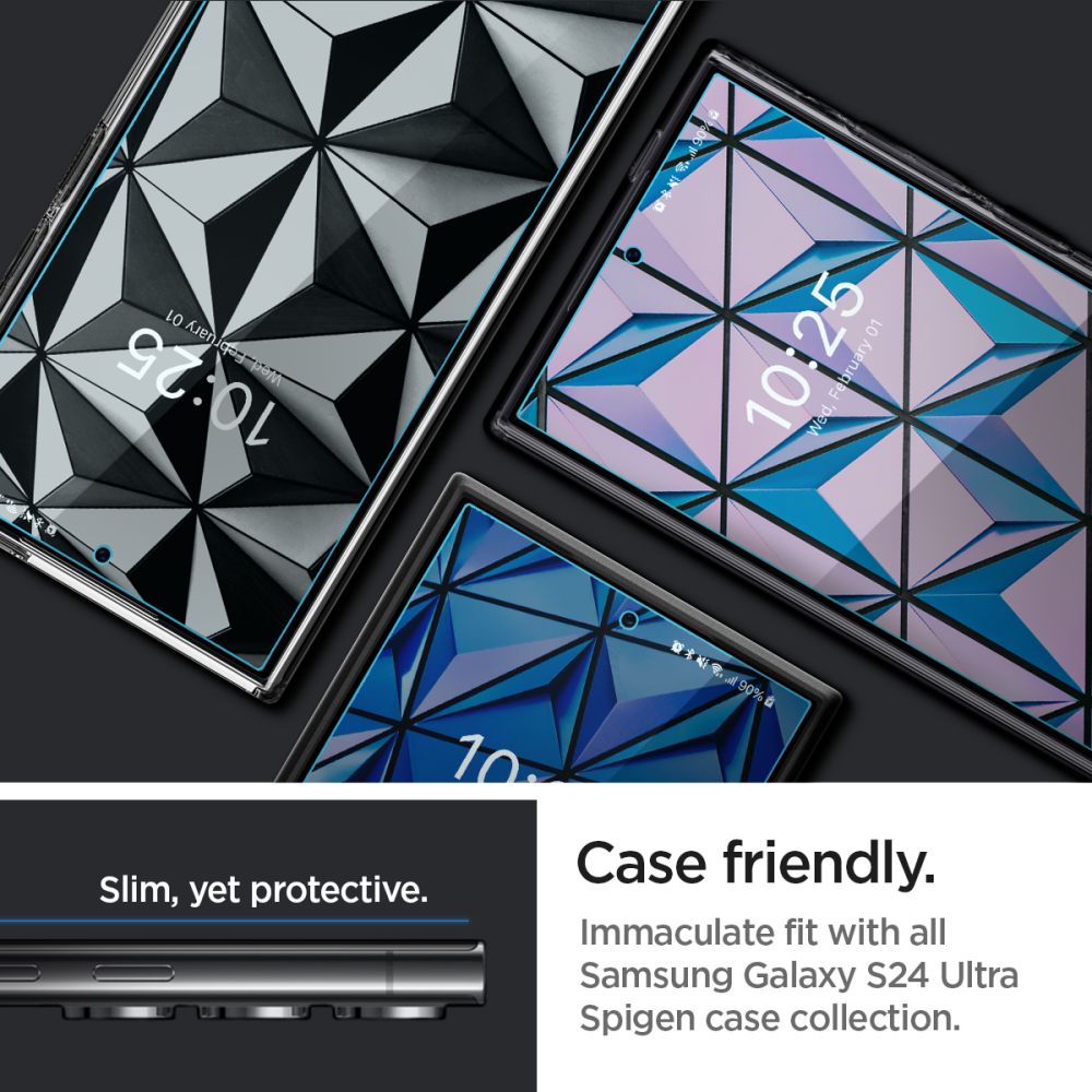 Film de protection écran Spigen Neo Flex pour Samsung Galaxy S24 Ultra S928, Plastique, Lot de 2 pièces