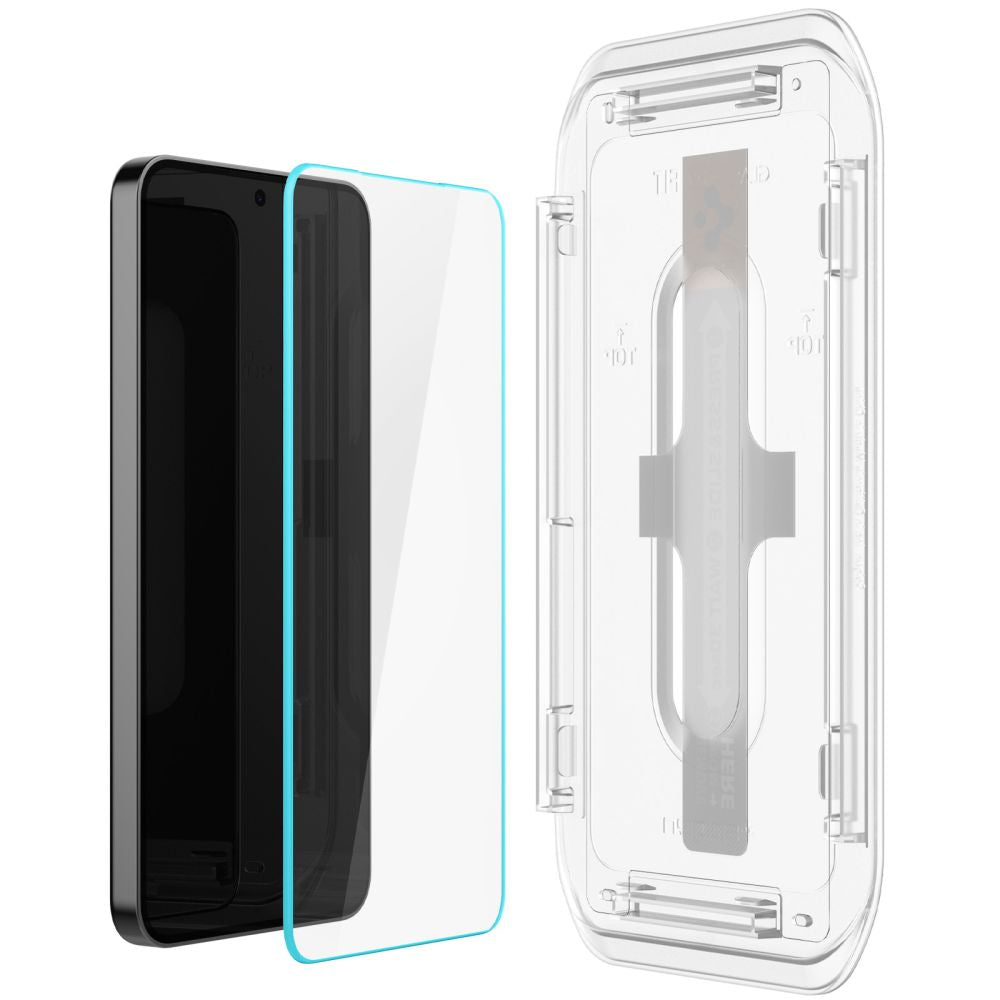 Protection d'écran Spigen EZ FIT pour Samsung Galaxy S25 S931 / S24 S921, Verre protégé, Collage complet, Set 2 pièces