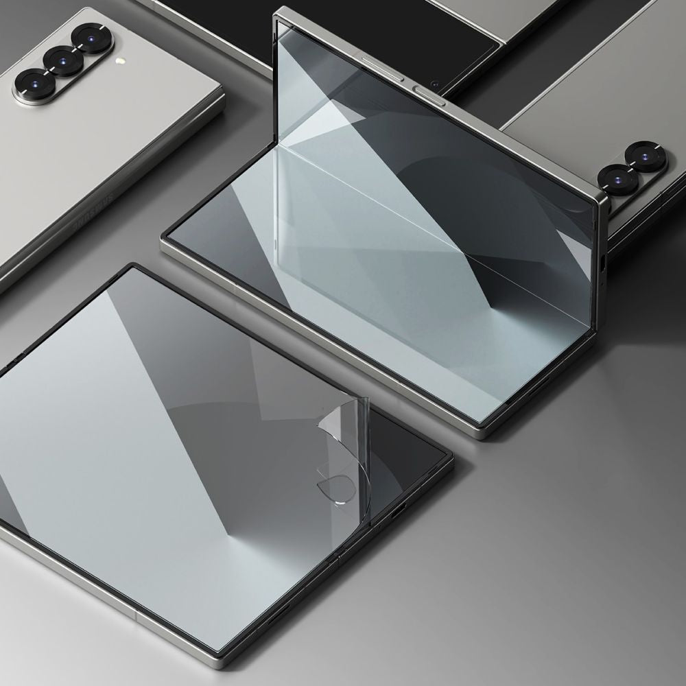 Film de protection Écran Intérieur Ringke Dual Easy pour Samsung Galaxy Z Fold6 F956, Plastique, Lot de 2 pièces