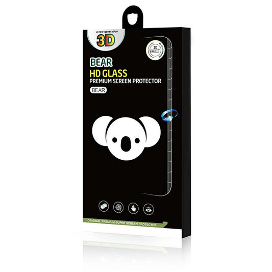 Film de protection d'écran Bear HD pour Samsung Galaxy S24 Ultra S928, Verre trempé, Collage complet, Noir