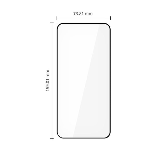 Film de protection d'écran Tech-Protect FIT+ pour Xiaomi Redmi Note 15 Pro 5G, Verre Trempé, Full Glue, Lot de 2 pièces, 2.5D, Noir