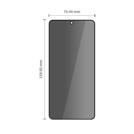 Film de protection d'écran Privacy Tech-Protect Spy+ pour Samsung Galaxy S26 Ultra S948, Verre Trempé, Full Glue, Lot de 2 pièces