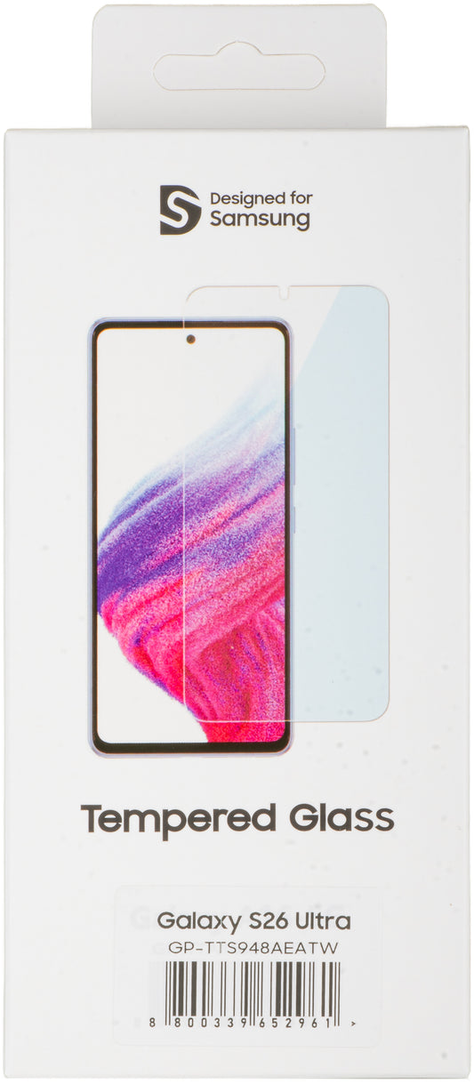 Film de protection d'écran Mobeen by Samsung pour Galaxy S26 Ultra S948, Verre trempé, Full Glue GP-TTS948AEATW