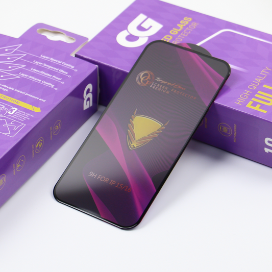 Film de protection d'écran OG Premium pour Samsung Galaxy A57 5G, Verre trempé, Adhésif intégral, Lot de 10 pièces, Noir