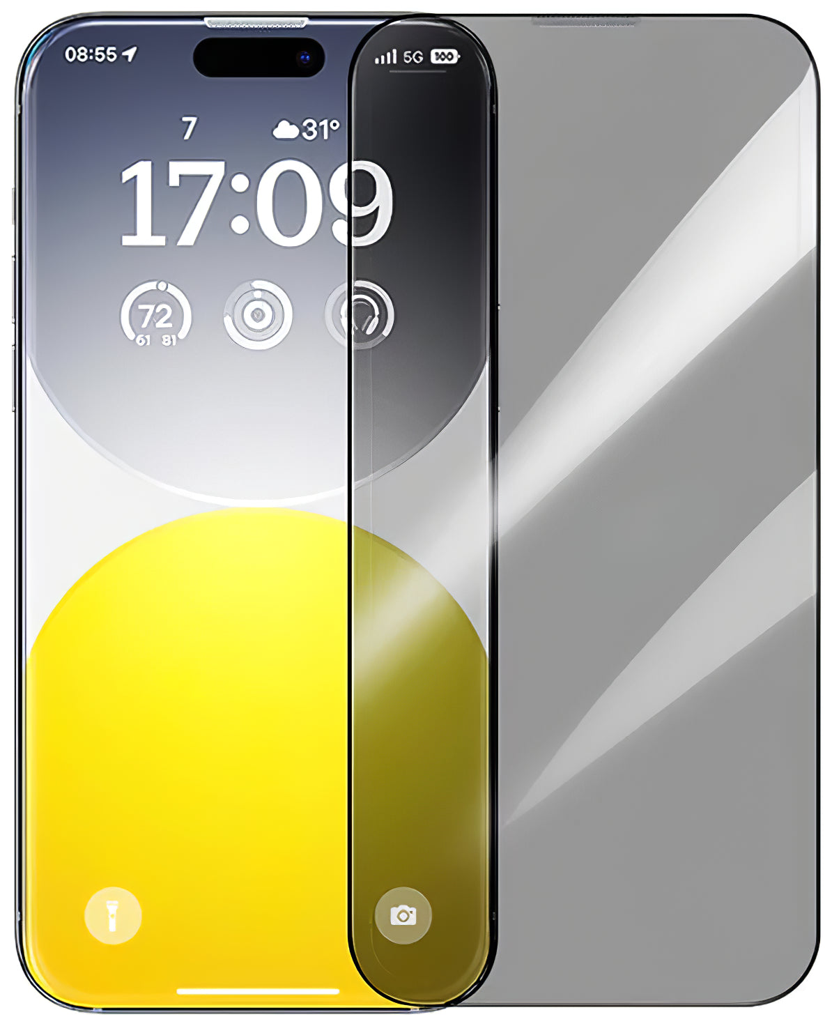 Protection d'écran Baseus Diamond pour Apple iPhone 15 Pro, Verre de protection, Full Glue P60057405203-01