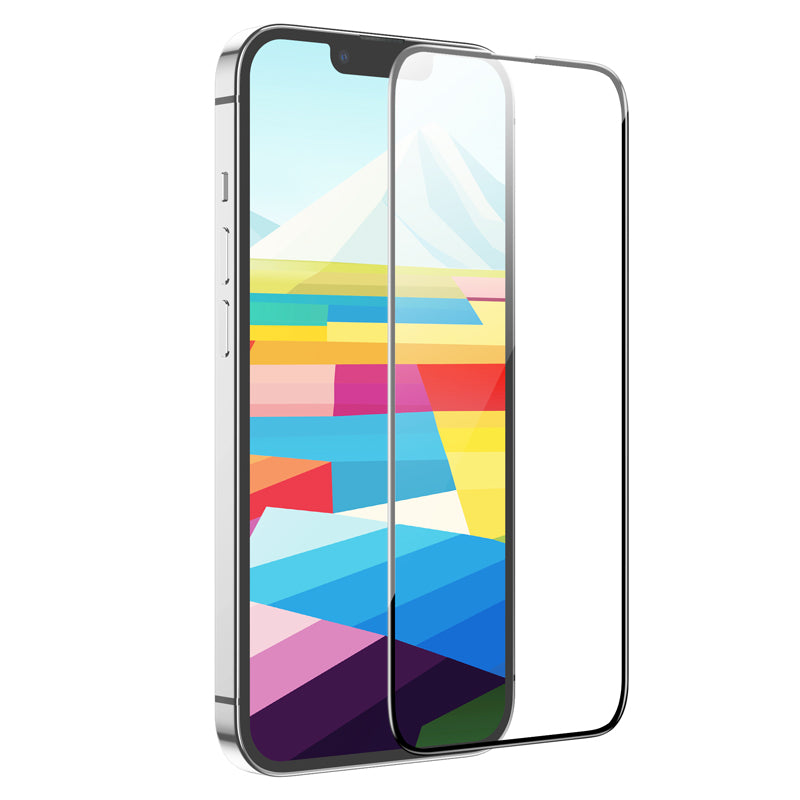 Film de protection écran HOCO G16 pour Apple iPhone 16 / 15, Verre Trempé, Full Glue, 5D, Noir.