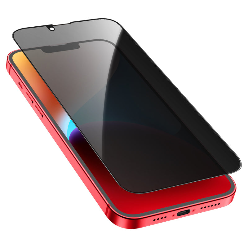 Film de protection Écran Privacy HOCO G15 pour Apple iPhone 12 Pro Max, Verre Trempé, Full Glue, 5D