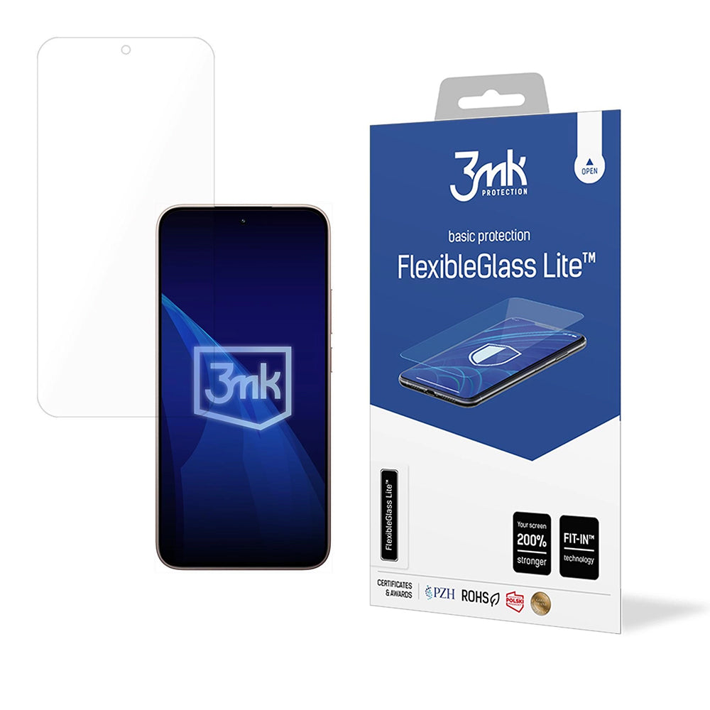 Film de protection d'écran 3MK FlexibleGlass Lite pour Xiaomi 15T, Verre Flexible, Full Glue