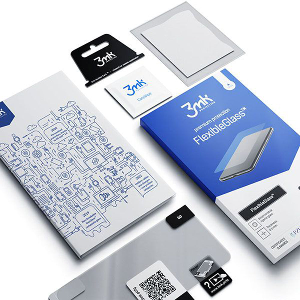 Film de protection d'écran 3MK FlexibleGlass pour Apple iPhone 13, Verre Flexible, Collage Complet