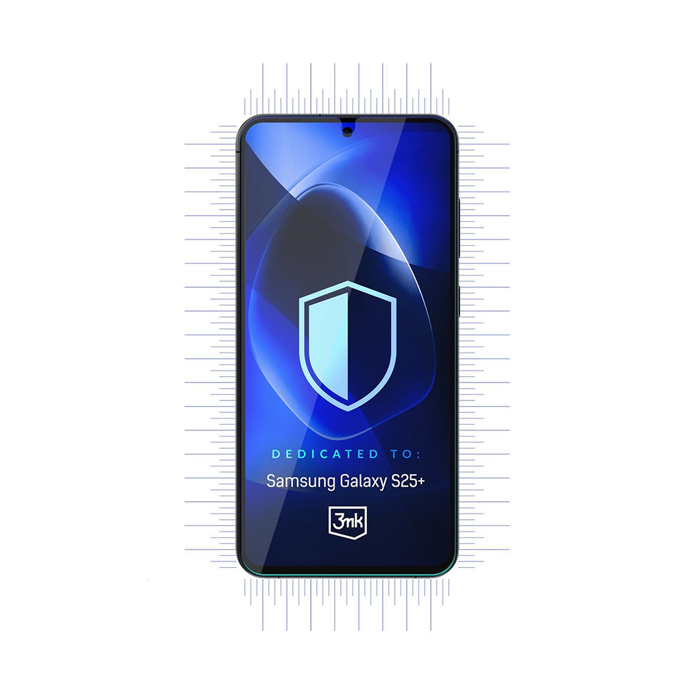 Film de protection écran 3MK FlexibleGlass pour Samsung Galaxy S25+ S936, Verre Flexible, Collage Complet
