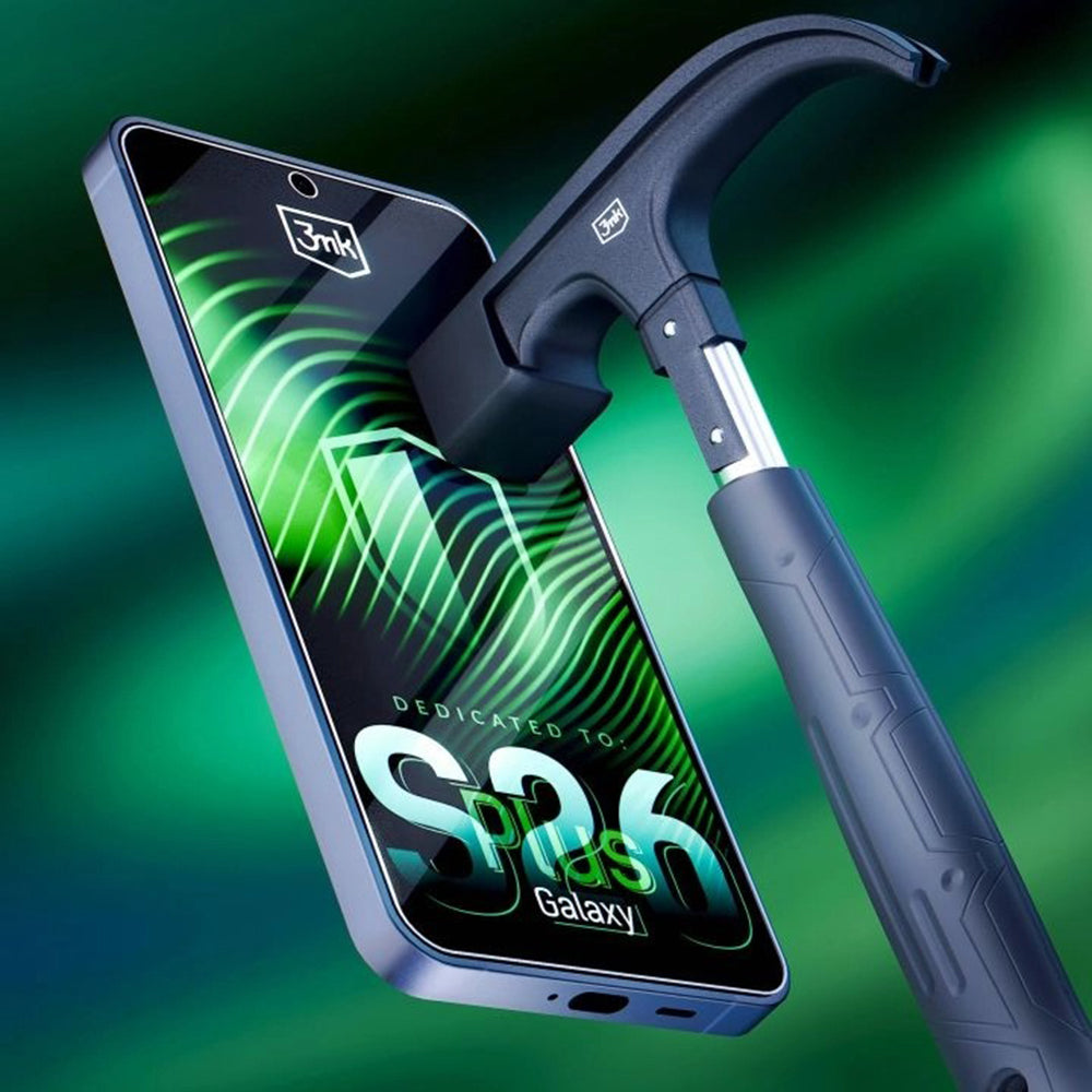 Film de protection d'écran 3MK FlexibleGlass pour Samsung Galaxy S26 Plus S947, Verre Flexible, Full Glue, Transparent