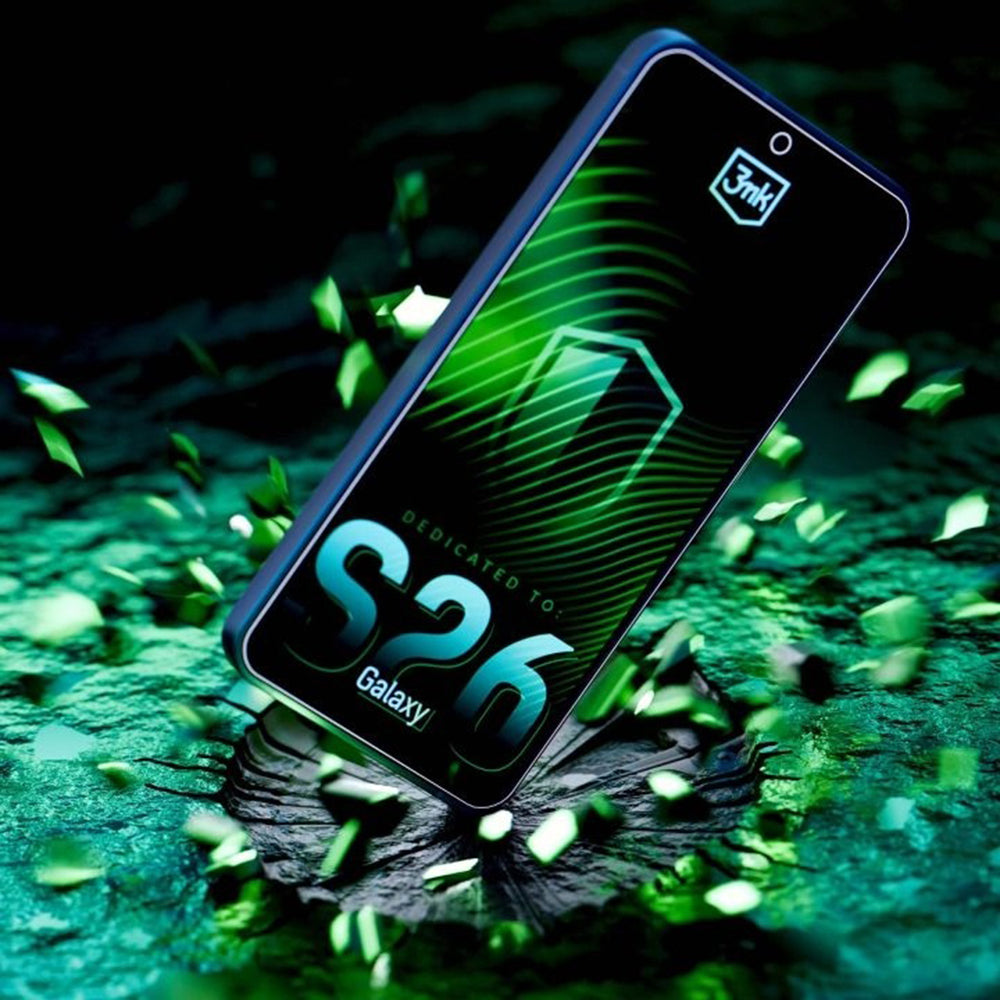 Film de protection d'écran 3MK FlexibleGlass pour Samsung Galaxy S26 S942, Verre Flexible, Full Glue, Transparent
