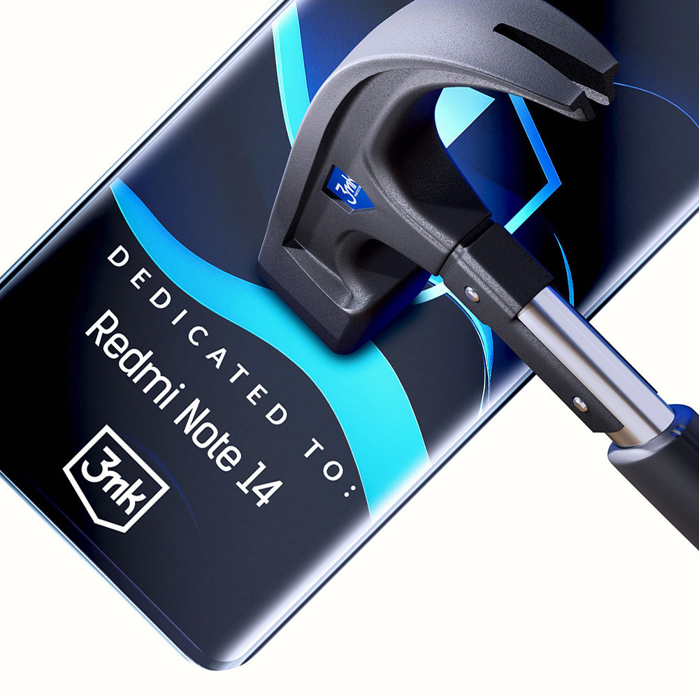 Film de protection d'écran 3MK FlexibleGlass pour Xiaomi Redmi Note 14 4G (Standard), Verre Flexible, Collage Complet