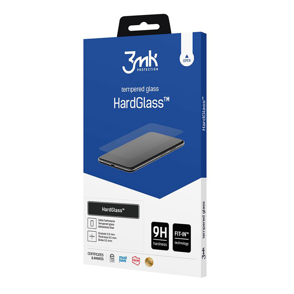 Film de protection d'écran 3MK HardGlass pour Honor 400 Smart 4G / 400 Smart 5G, Verre Sécurisé, Collage Complet