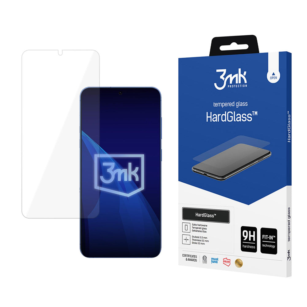 Film de protection d'écran 3MK HardGlass pour Samsung Galaxy S26 Plus S947, Verre Trempé, Full Glue