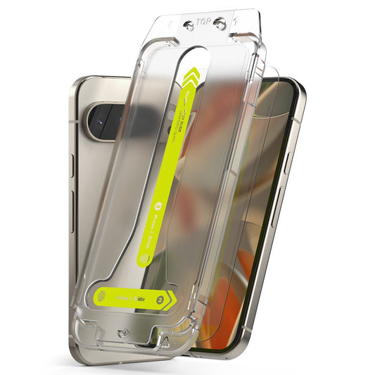 Film de protection d'écran Ringke Easy Slide pour Google Pixel 9 Pro XL, Verre Trempé, Full Glue, Lot de 2 pièces