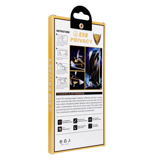 Film de protection d'écran Privacy OG Premium pour Samsung Galaxy A55 5G A556 / A35 5G A356, Verre trempé, Collage complet, 6D