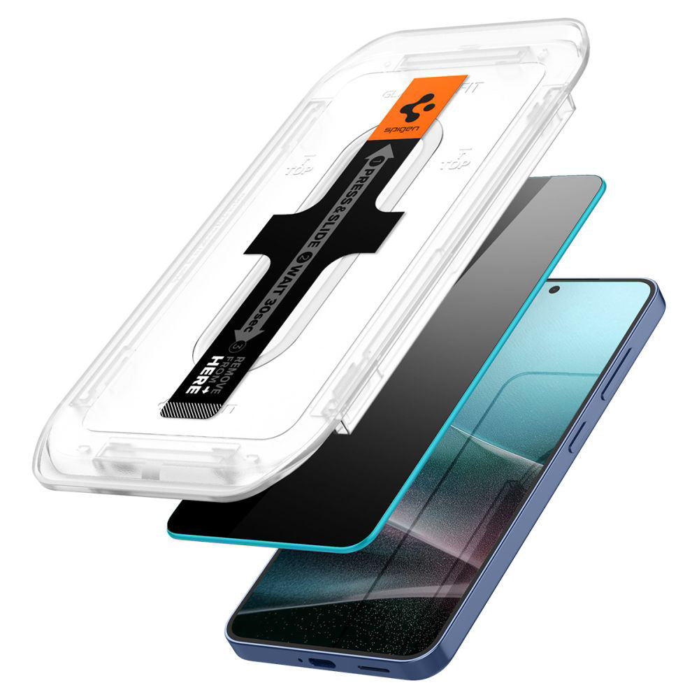 Film de protection écran Privacy Spigen GlastR EZ FIT HD pour Samsung Galaxy S25+ S936 / S24+ S926, Verre Trempé, Full Glue, Lot de 2 pièces