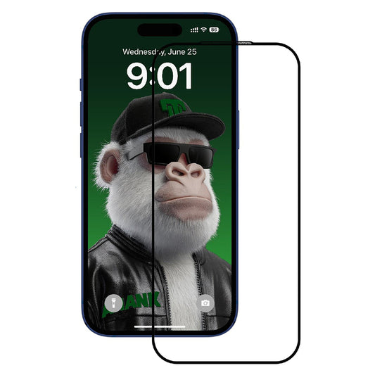 Film de protection écran Anank 10X Renforcé CG pour Apple iPhone 17 Pro Max, Verre Trempé, Full Glue, 2.5D, Noir