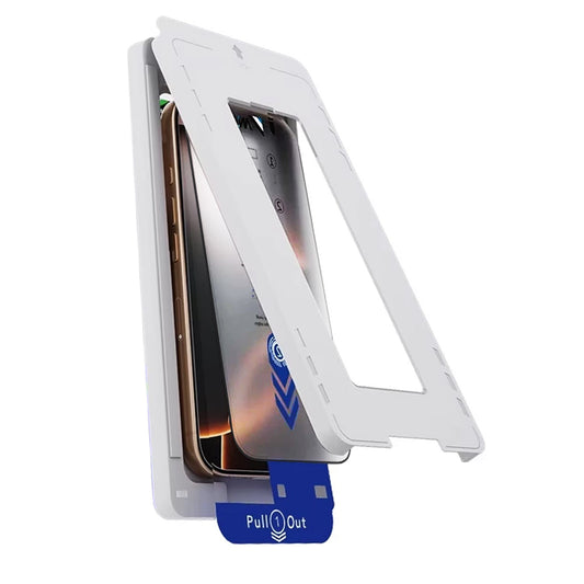 Film de protection d'écran Anank 2X Renforcé pour Apple iPhone 15 Pro Max, Verre Trempé, Collage Complet, 2.5D, Noir