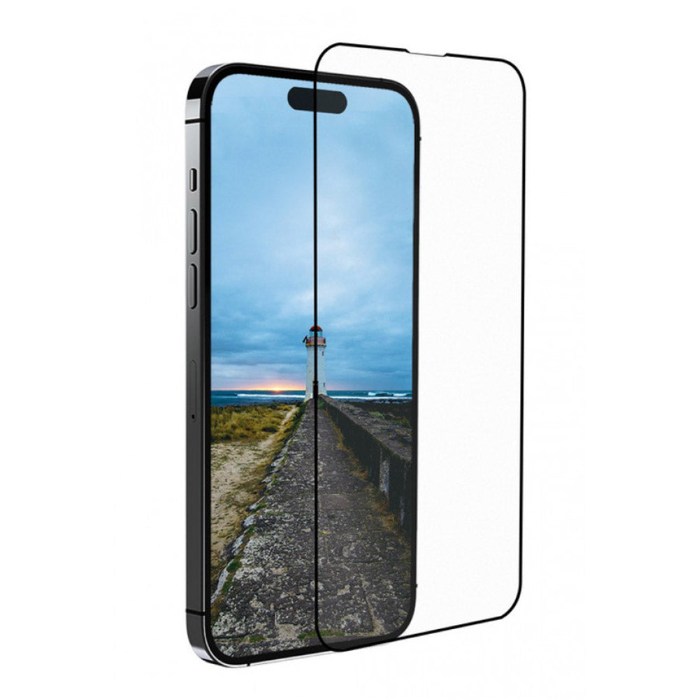 Film de protection d'écran Anank 3X Renforcé pour Apple iPhone 16 Pro Max, Verre Trempé, Collage Complet, 3D, Noir