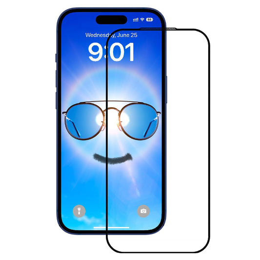 Film de protection écran Anank Anti Reflection pour Apple iPhone 17 Pro Max, Verre Trempé, Full Glue, 2.5D, Noir