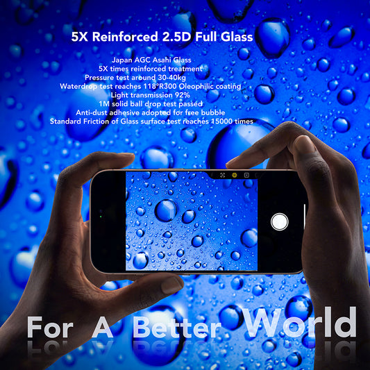 Film de protection écran Anank pour Apple iPhone 17 Air, Verre Trempé, Full Glue, 2.5D, Noir