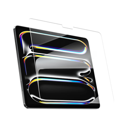 Film de protection d'écran Blueo Anti-Reflet HD Applicator Pro pour Apple iPad Pro 13 (2024), Verre Trempé, Collage Complet