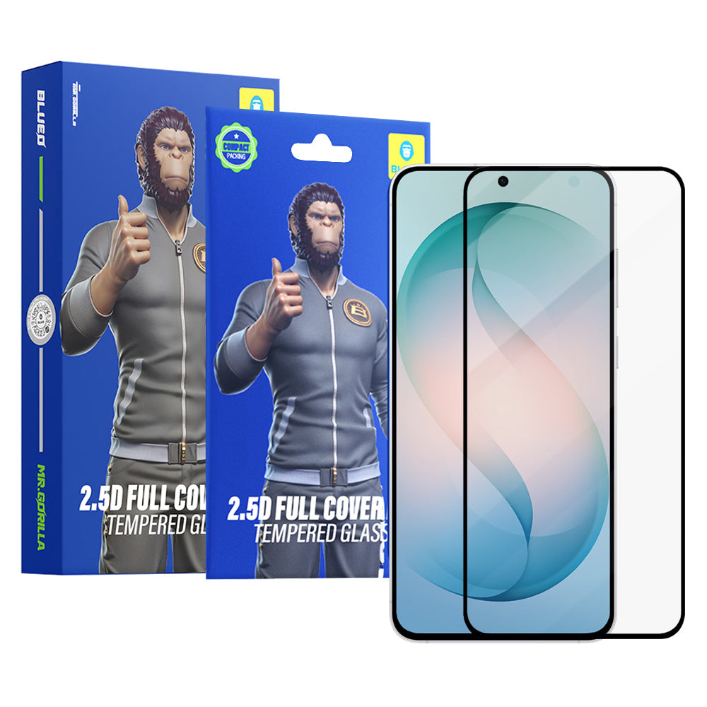 Film de protection écran Blueo HD pour Samsung Galaxy S26 Plus S947, Verre Trempé, Full Glue, 2.5D, Set de 5 pièces, Noir