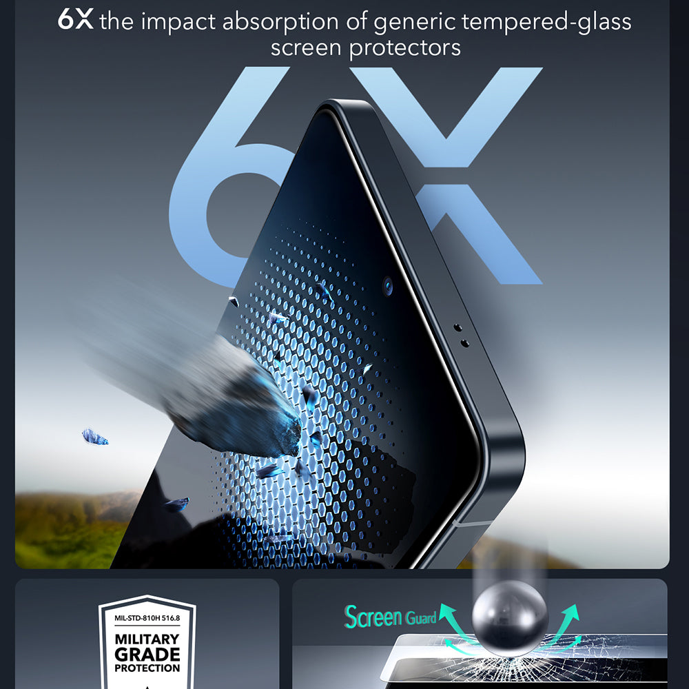 Film de protection d'écran ESR Armorite pour Samsung Galaxy S26 Ultra S948, Verre Trempé, Full Glue, Lot de 2 pièces