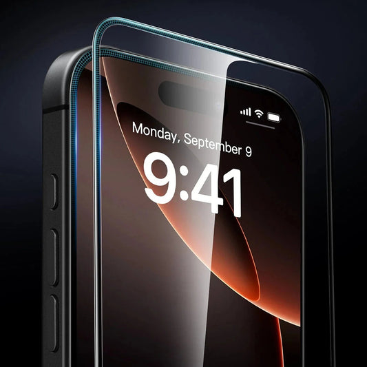 Film de protection d'écran ESR Armorite UltraFit pour Apple iPhone 17 Pro Max, Verre Trempé, Full Glue, Lot de 3 pièces