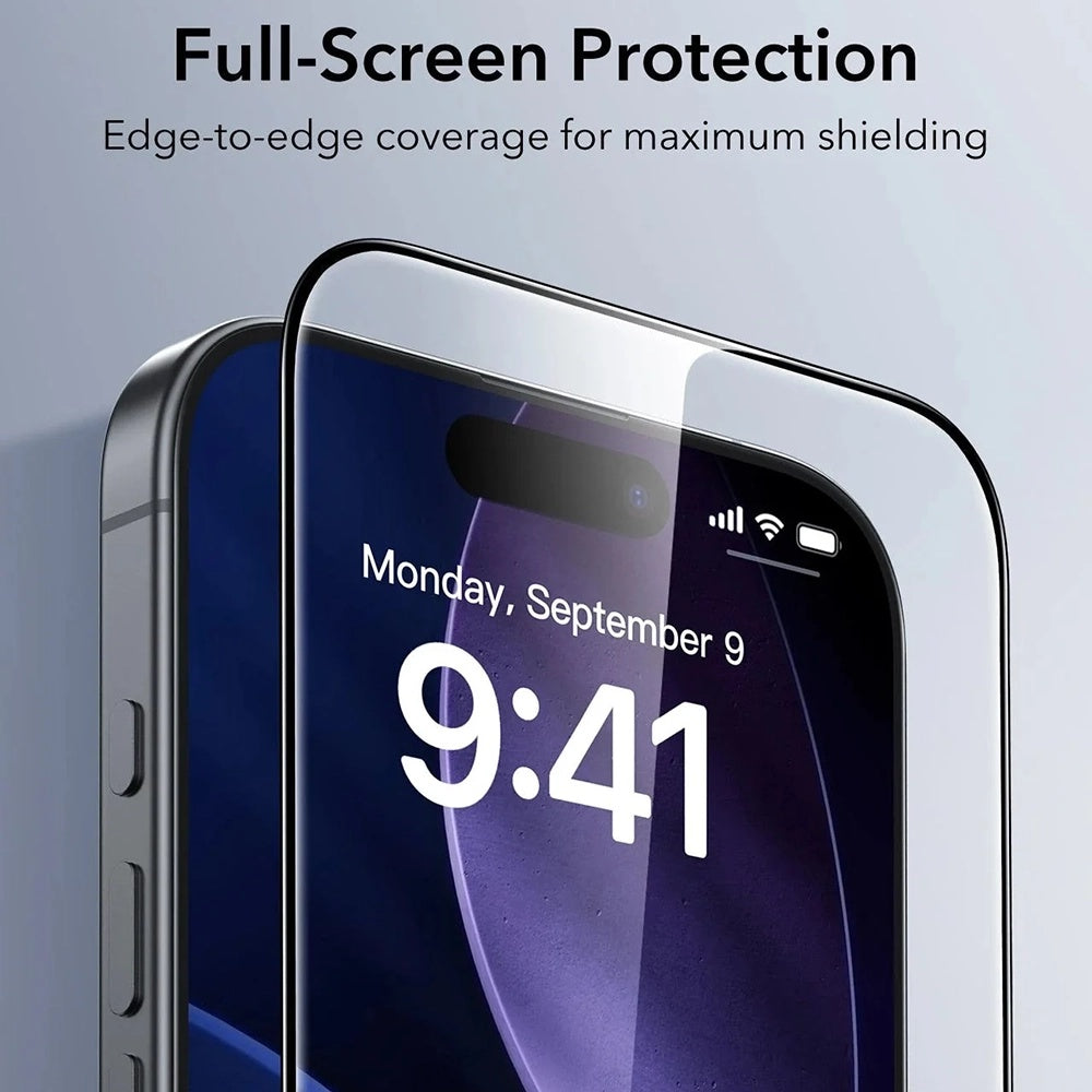ESR UltraFit Screen Protector for Apple iPhone 17 Air, Tempered Glass, Full Glue, Set of 3 Pieces