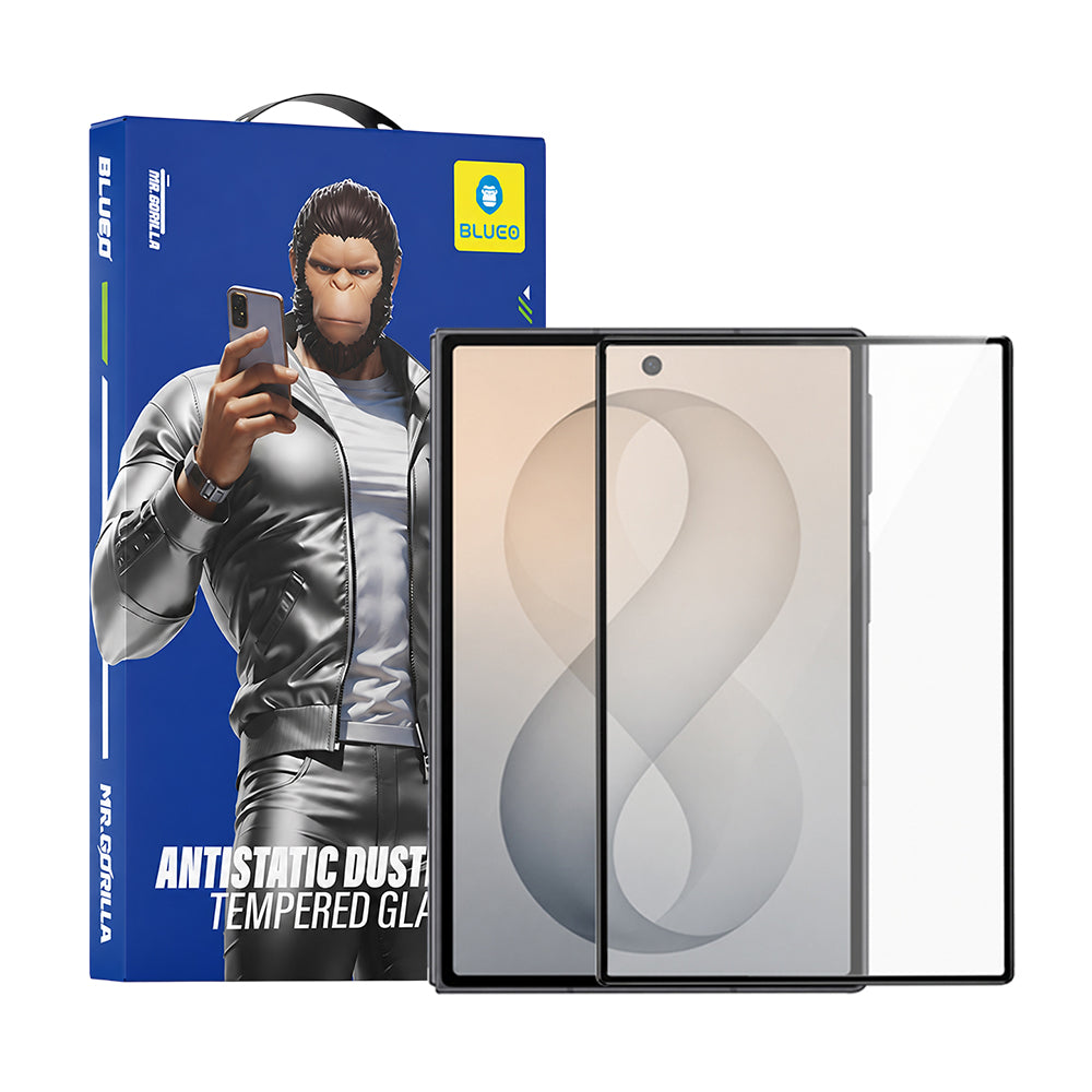 Film de protection écran extérieur Blueo HD pour Samsung Galaxy Z Fold8 F971, verre trempé, collage complet, 2.5D, noir