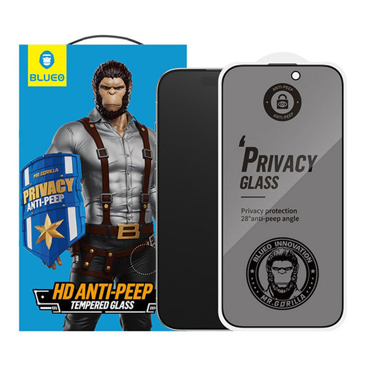 Film de protection écran extérieur Privacy Blueo Anti-Peep pour Samsung Galaxy Z Fold8 Ultra F976 / Z Fold7 F966, Verre trempé, Collage complet